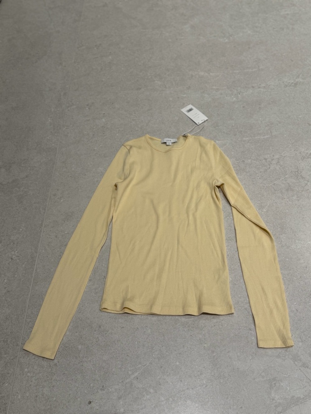 Vince Rib Crew - soft yellow - Picture 3 of 5